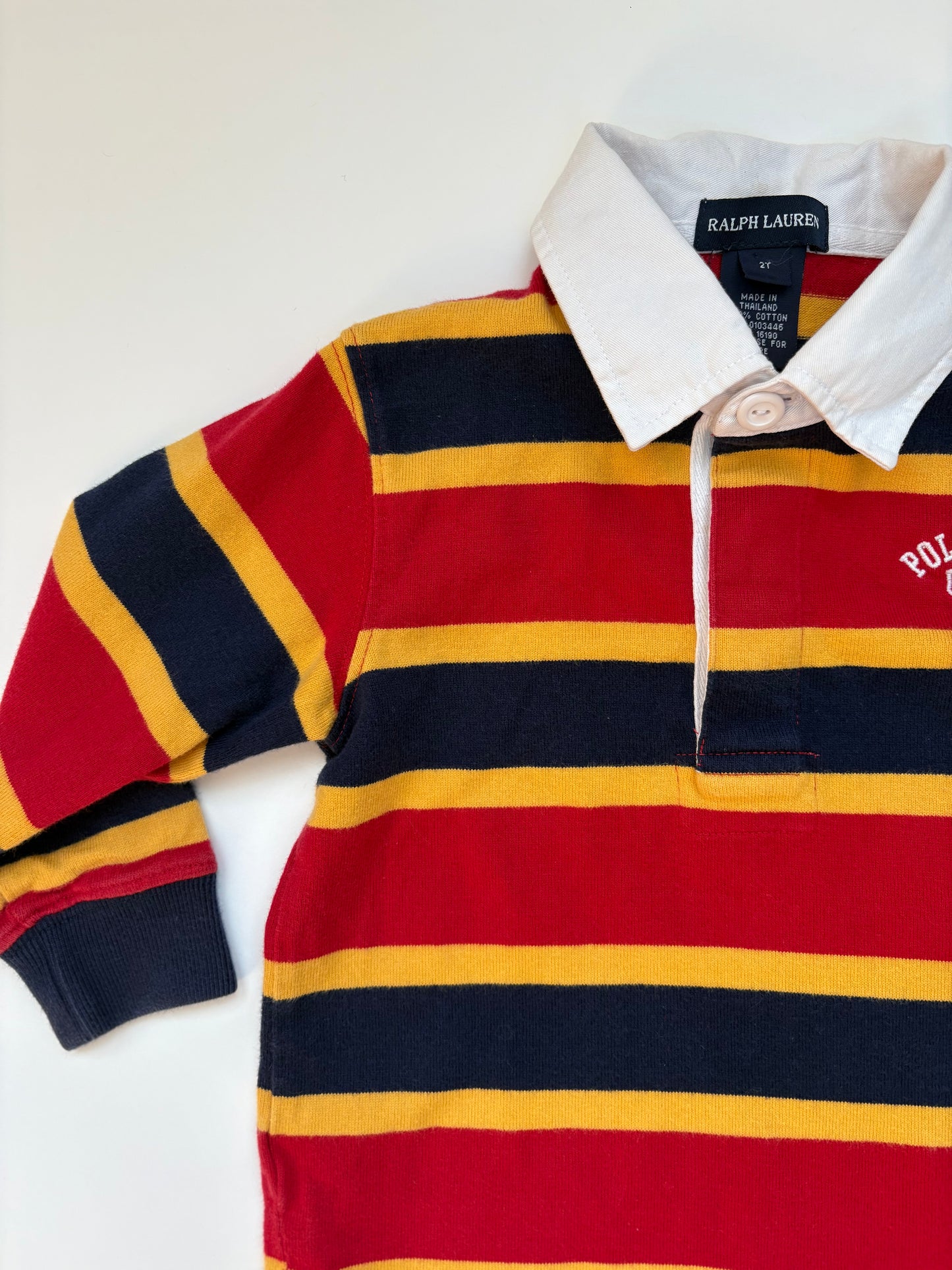 Ralph Lauren Polo Sport Striped Rugby Size 2T