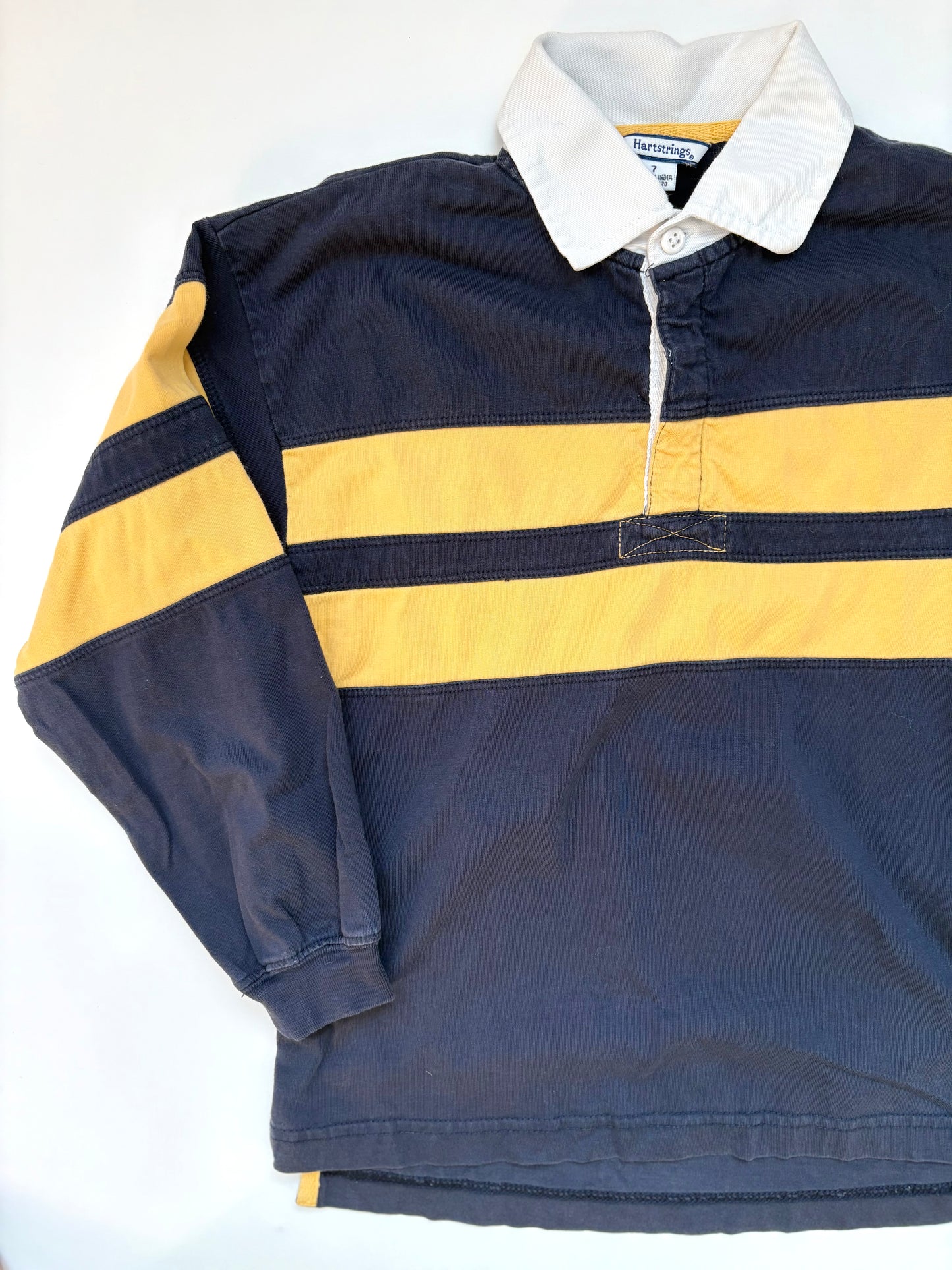 Vintage Hartstrings Navy and Gold Rugby Size 7