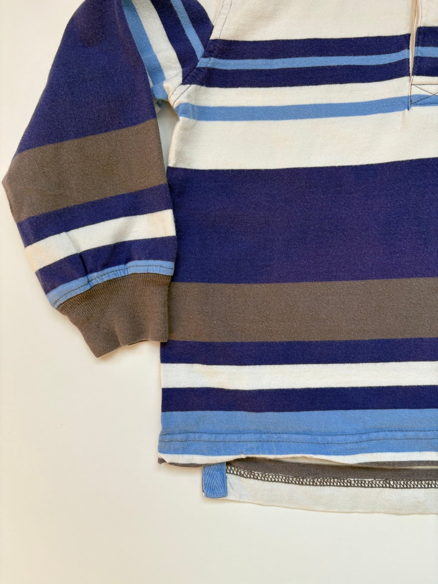 Vintage Kitestrings by Hartstrings Purple and Blue Rugby Size 4T