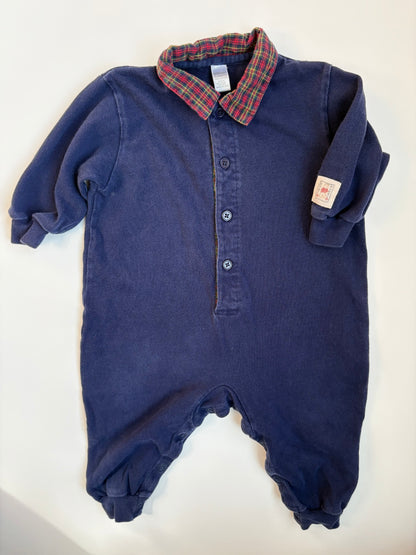 Vintage Lands' End Baby Rugby Romper Size 18 months