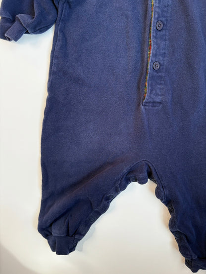 Vintage Lands' End Baby Rugby Romper Size 18 months
