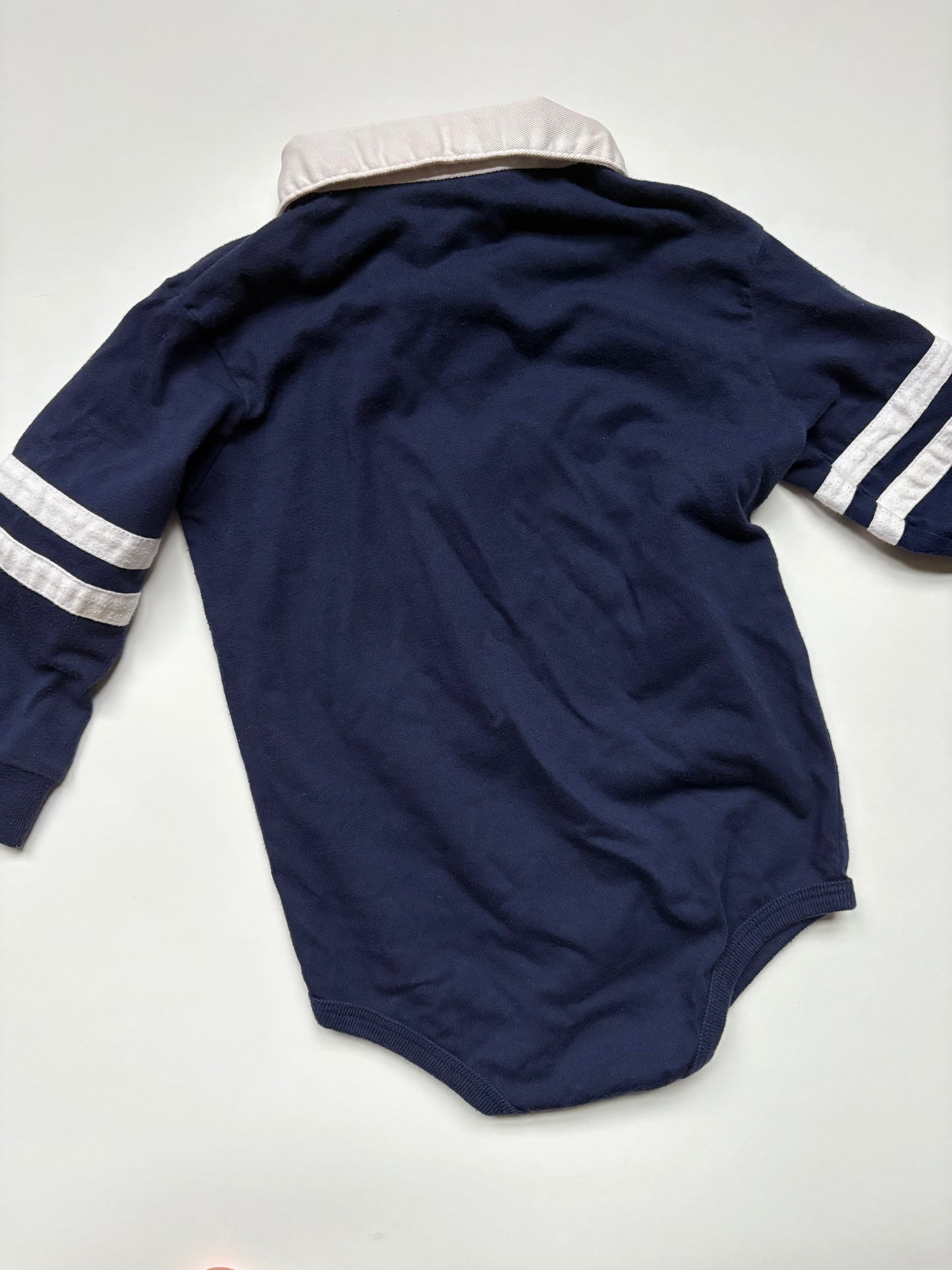 Vintage Sesame Street Brand Varsity Rugby Onesie 18-24 months