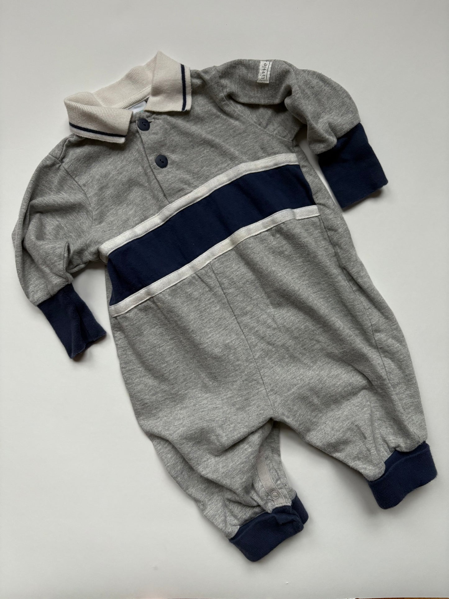 Vintage Little Me Rugby Romper Size 6 months