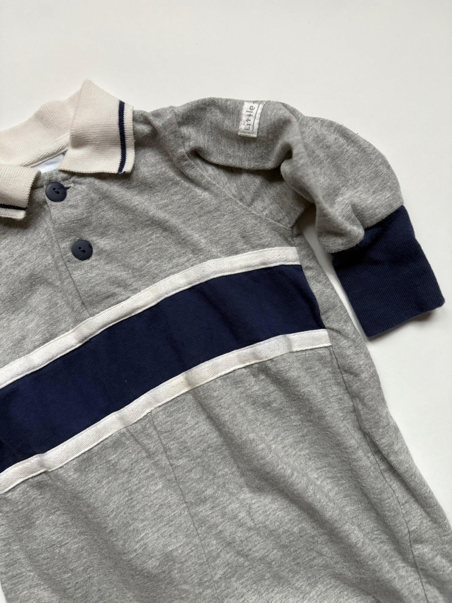 Vintage Little Me Rugby Romper Size 6 months