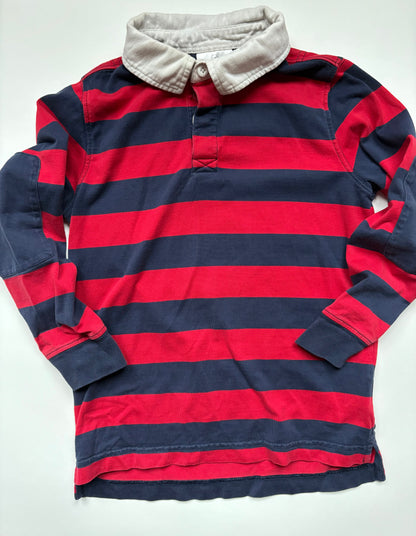 Hanna Andersson Classic Rugby Patch Sleeve Size 6 (120 cm)