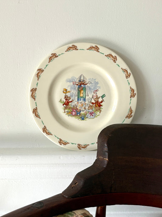 Vintage Bunnykins Rocket Plate