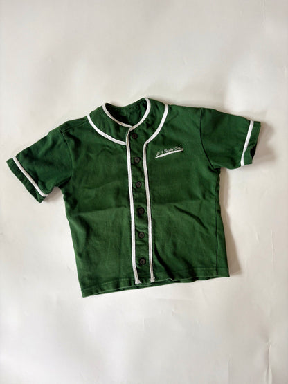 Vintage Hunter Green Baseball Shirt Size 3T