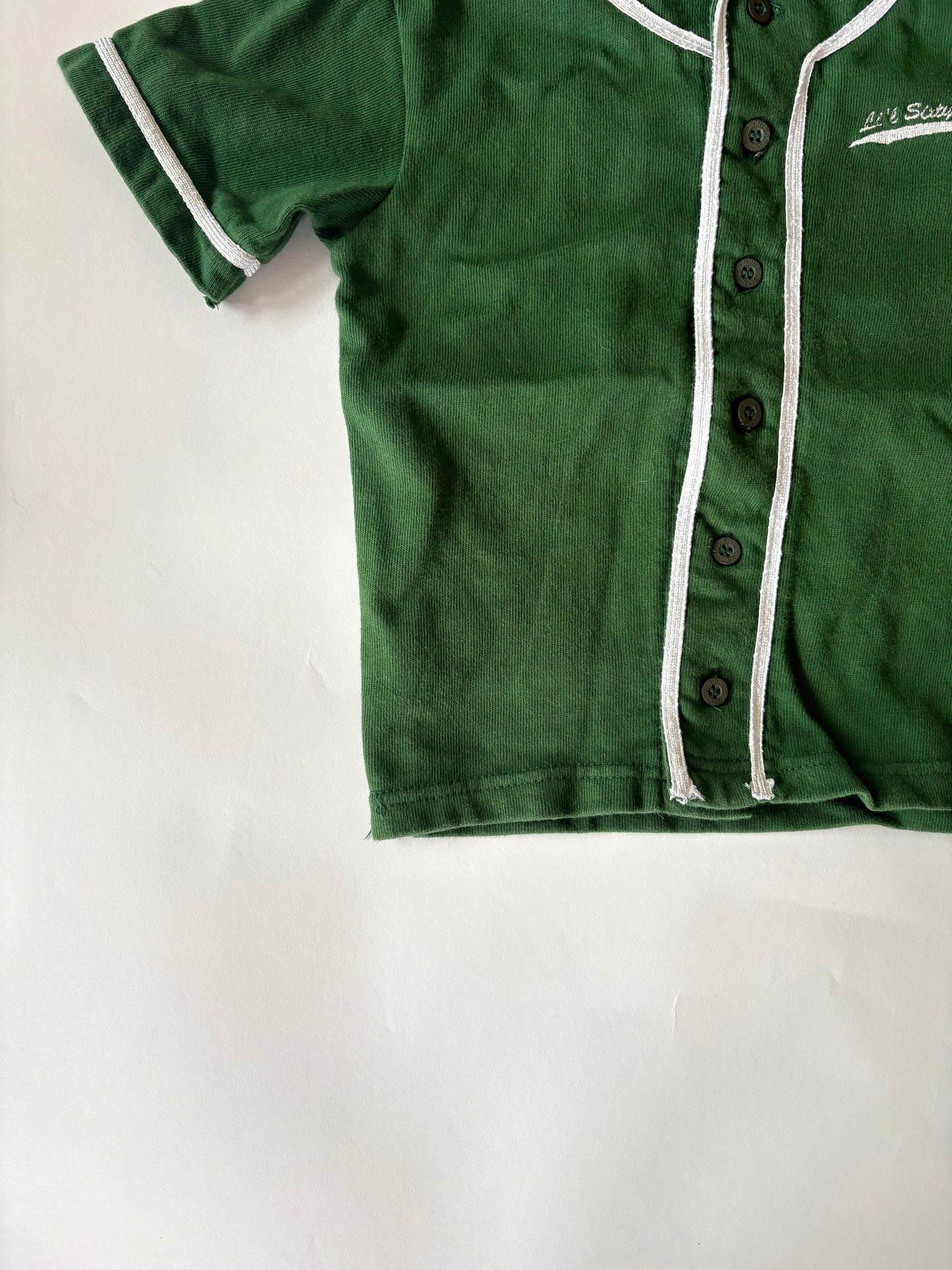 Vintage Hunter Green Baseball Shirt Size 3T