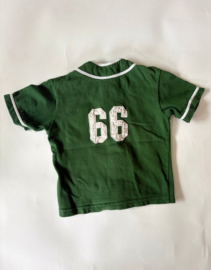 Vintage Hunter Green Baseball Shirt Size 3T