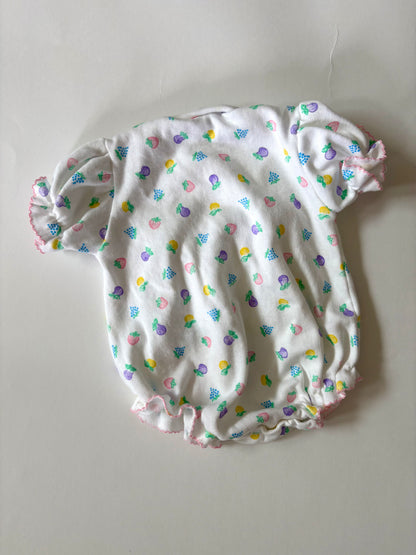 Vintage 80s/90s Lord & Taylor Fruit Romper Size 6 months