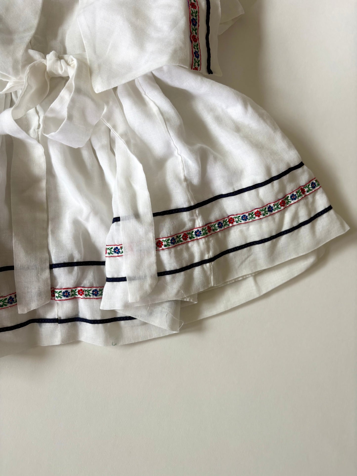 Vintage Cap Sleeve Square Collared Dress Size 2T