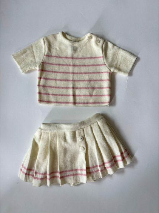 Vintage 80s/90s Top and Skort Set Size 6-9 months