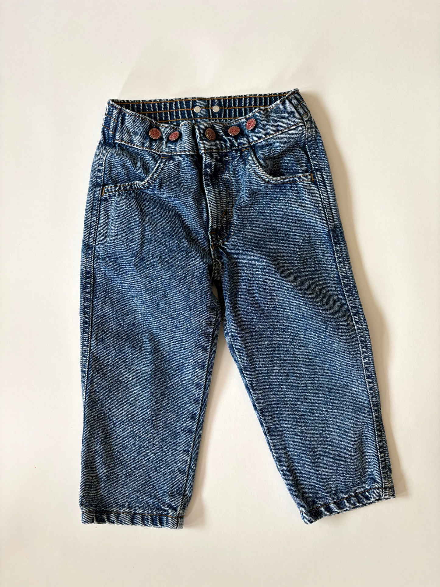 Vintage 80s Levi's Medium Acid Wash Denim Size 3T