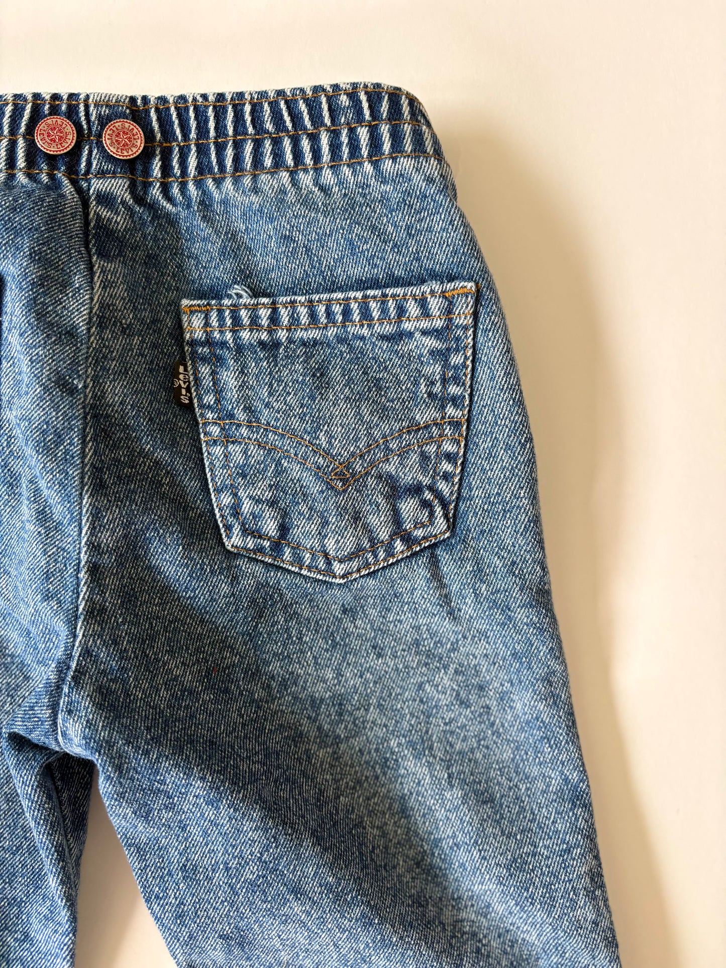 Vintage 80s Levi's Medium Acid Wash Denim Size 3T