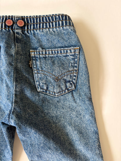Vintage 80s Levi's Medium Acid Wash Denim Size 3T