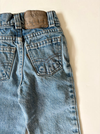 Vintage 80s Levi's 900 Series Tapered Denim Size 4T