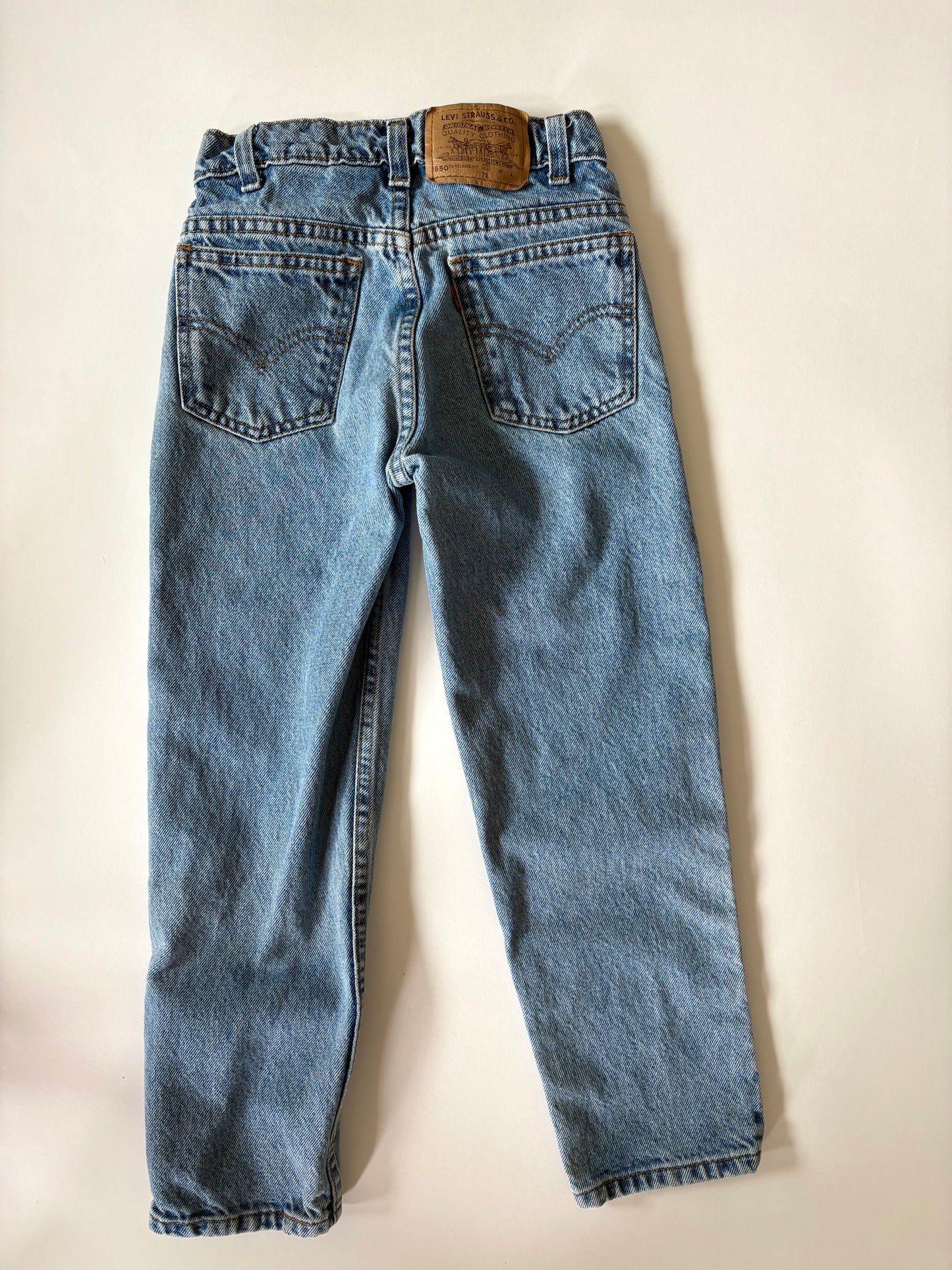Vintage 90s Levi's Orange Tab 550 Relaxed Fit Size 7X