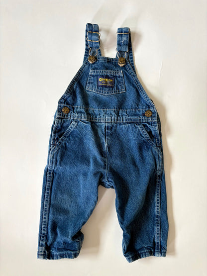 Vintage 80s Oshkosh Denim Overalls Size 18 months