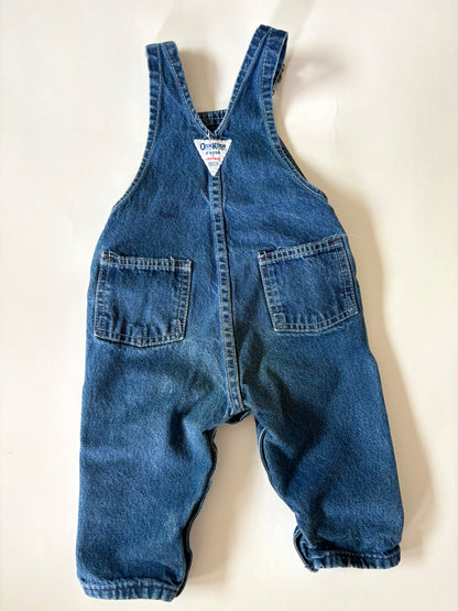 Vintage 80s Oshkosh Denim Overalls Size 18 months