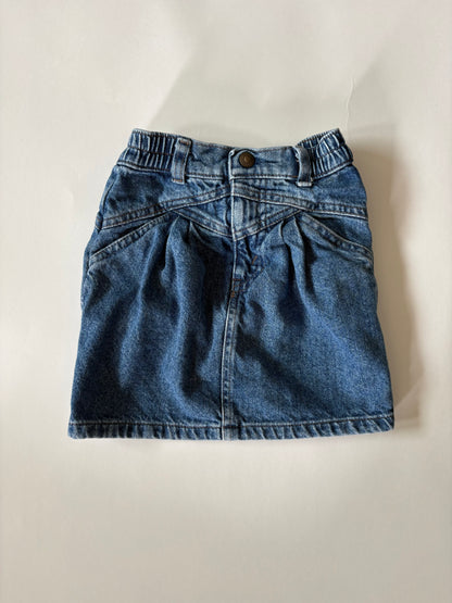 Vintage 90s Levi's Denim Gathered Front Mini Size 6