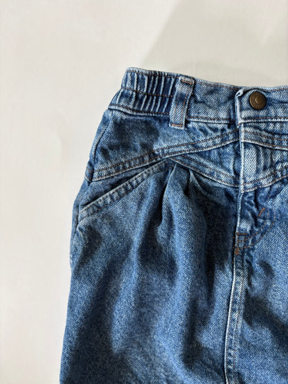Vintage 90s Levi's Denim Gathered Front Mini Size 6