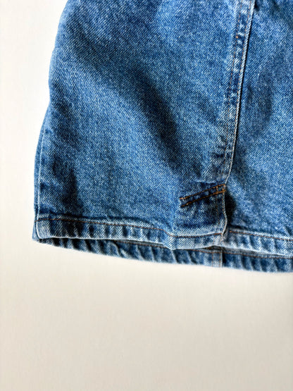 Vintage 90s Levi's Denim Gathered Front Mini Size 6