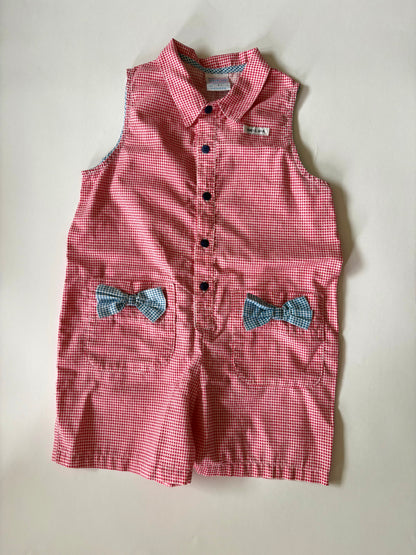 Vintage 90s Guess Gingham Romper Size 6