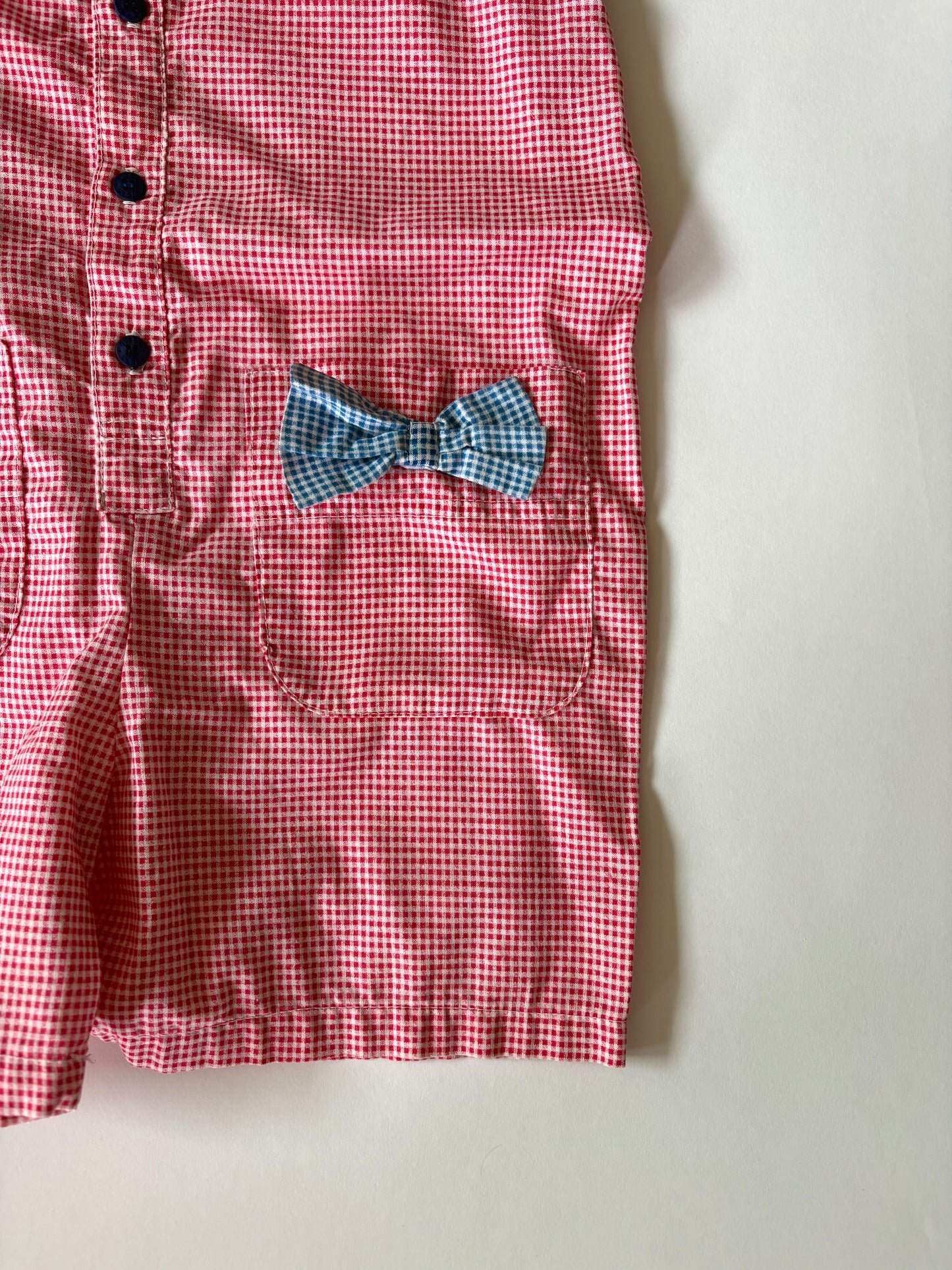 Vintage 90s Guess Gingham Romper Size 6