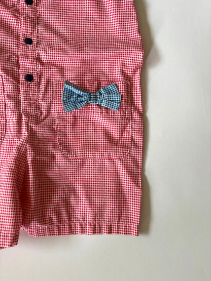 Vintage 90s Guess Gingham Romper Size 6