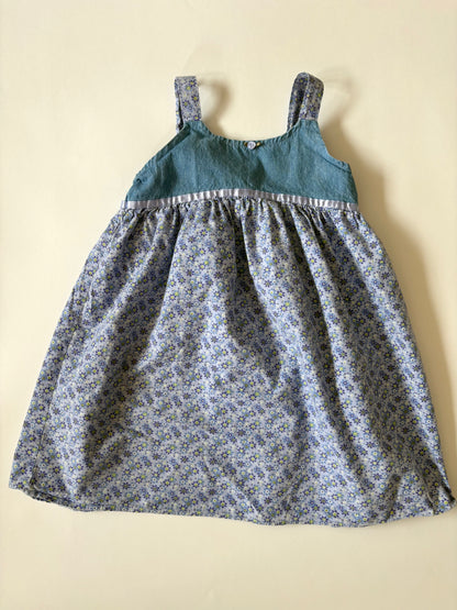Vintage 90s Lavender Floral Sundress Size 6