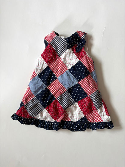 Vintage 90s Madras Bandana Set Size 9 months