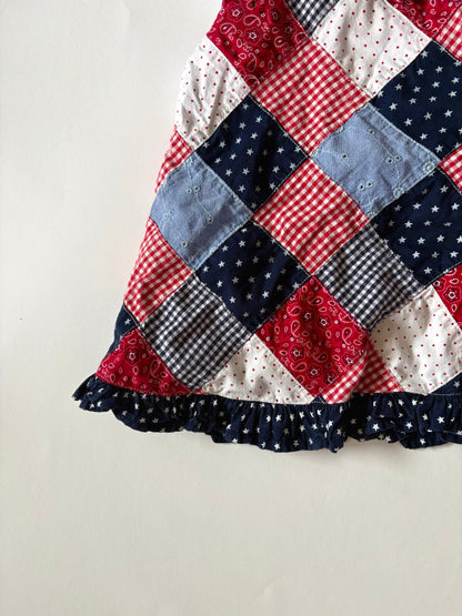 Vintage 90s Madras Bandana Set Size 9 months