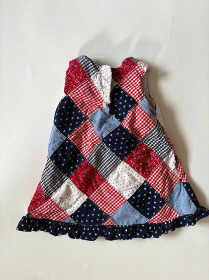 Vintage 90s Madras Bandana Set Size 9 months