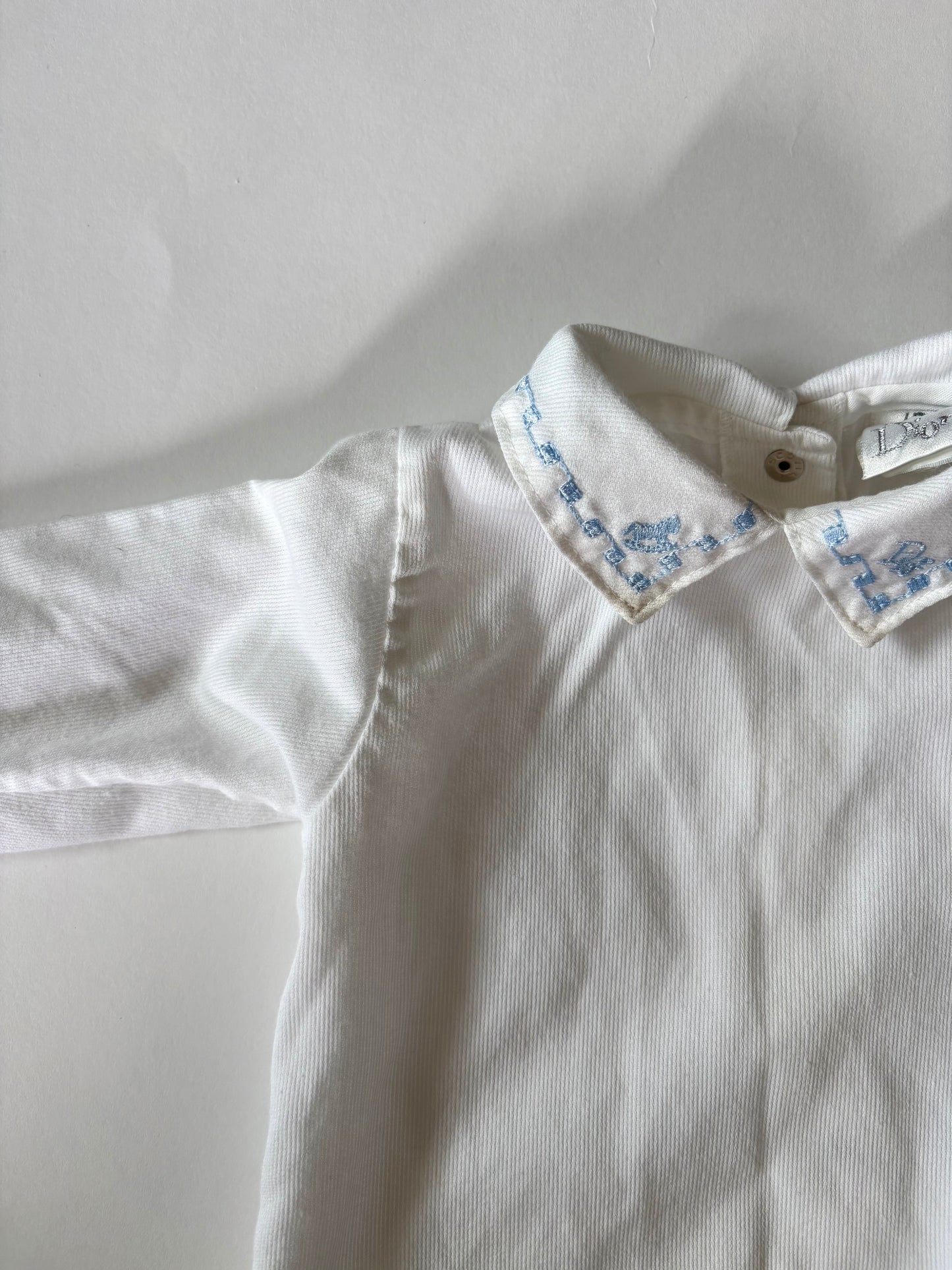 Vintage Baby Dior Collared Shirt Size 9 months