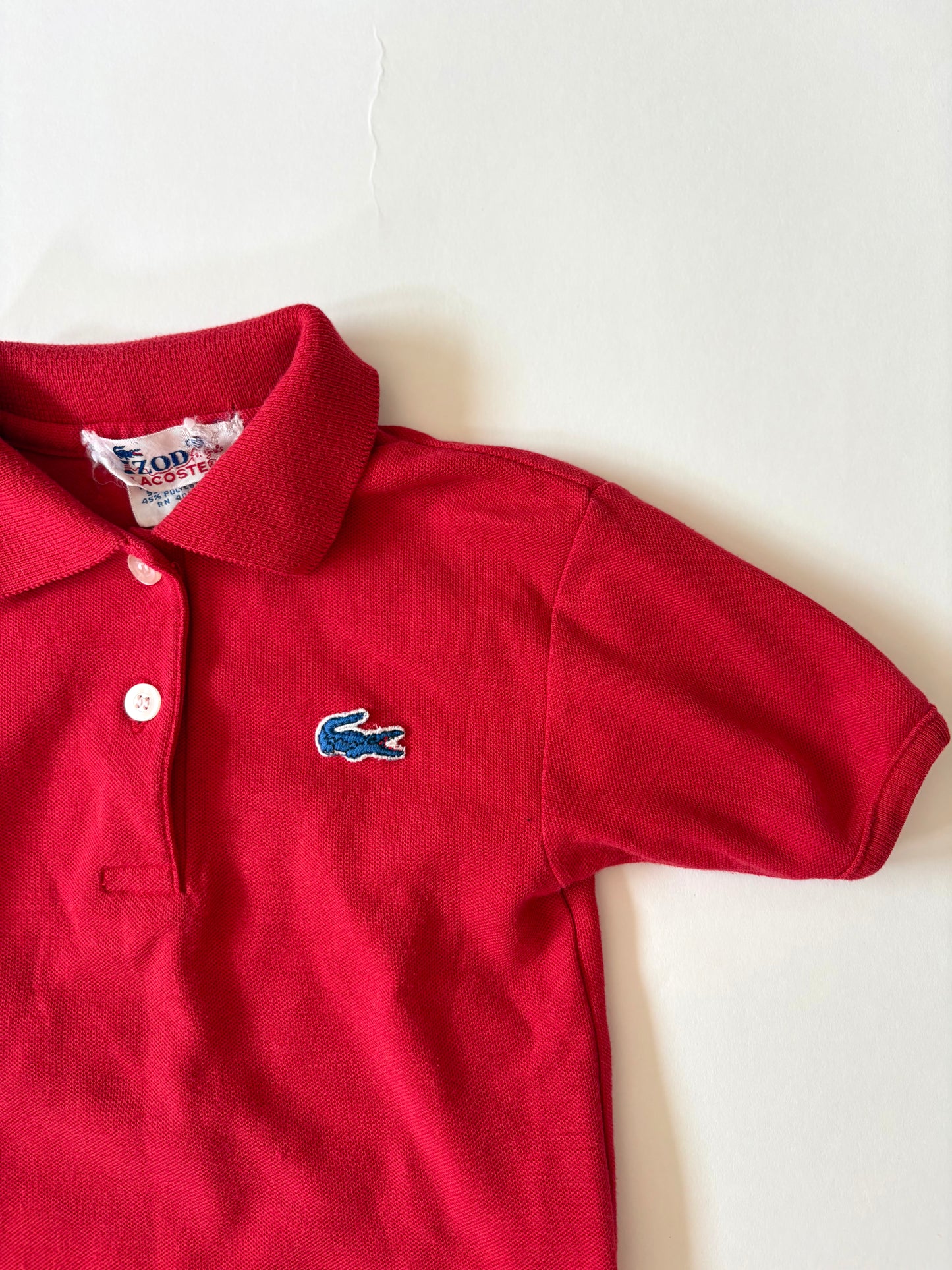 Vintage 70s/80s Lacoste Polo Size 4T