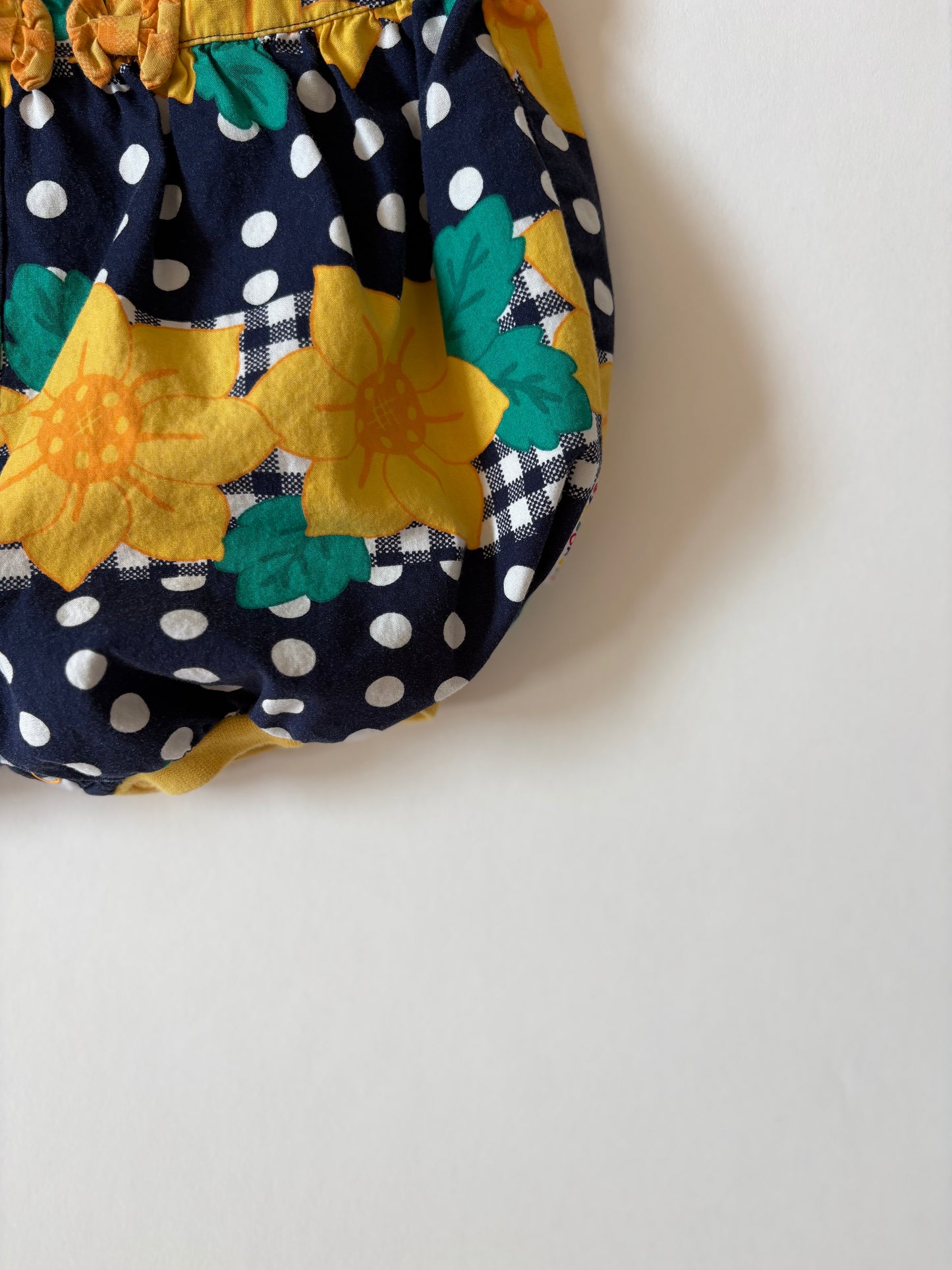 Vintage 90s Gymboree Sunflower Bubble Size 0-3 months