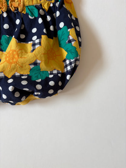 Vintage 90s Gymboree Sunflower Bubble Size 0-3 months