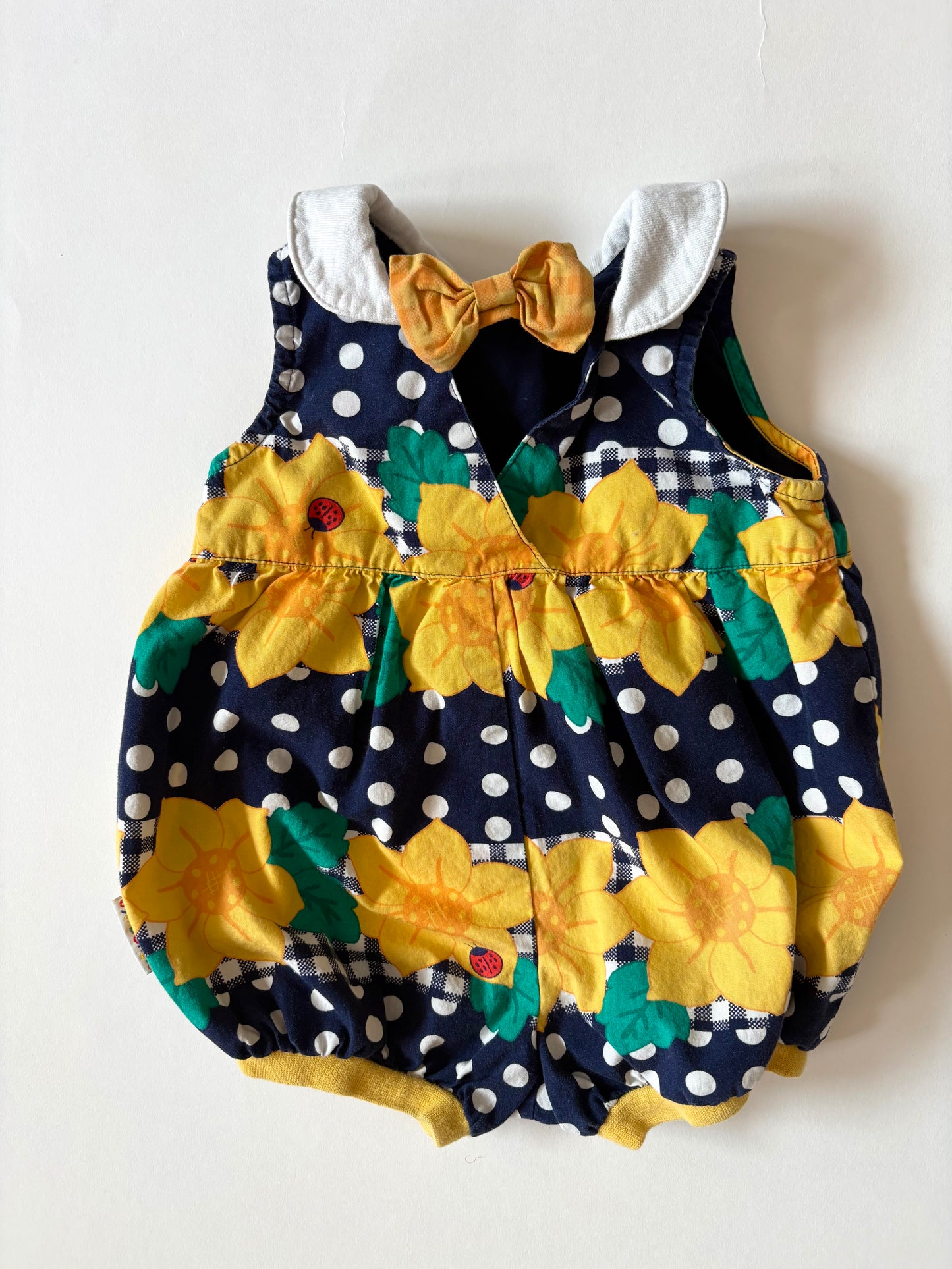 Vintage 90s Gymboree Sunflower Bubble Size 0-3 months