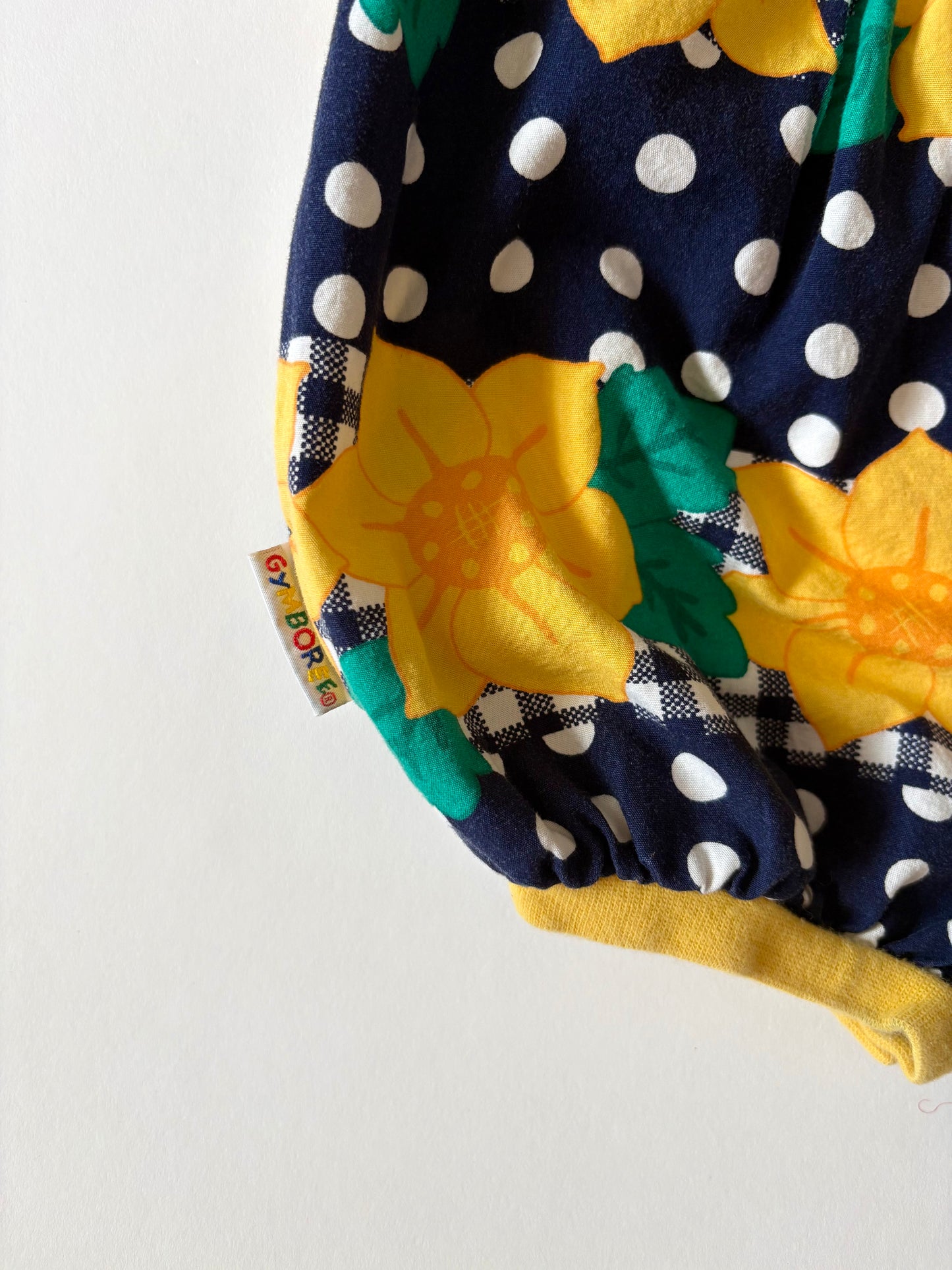 Vintage 90s Gymboree Sunflower Bubble Size 0-3 months