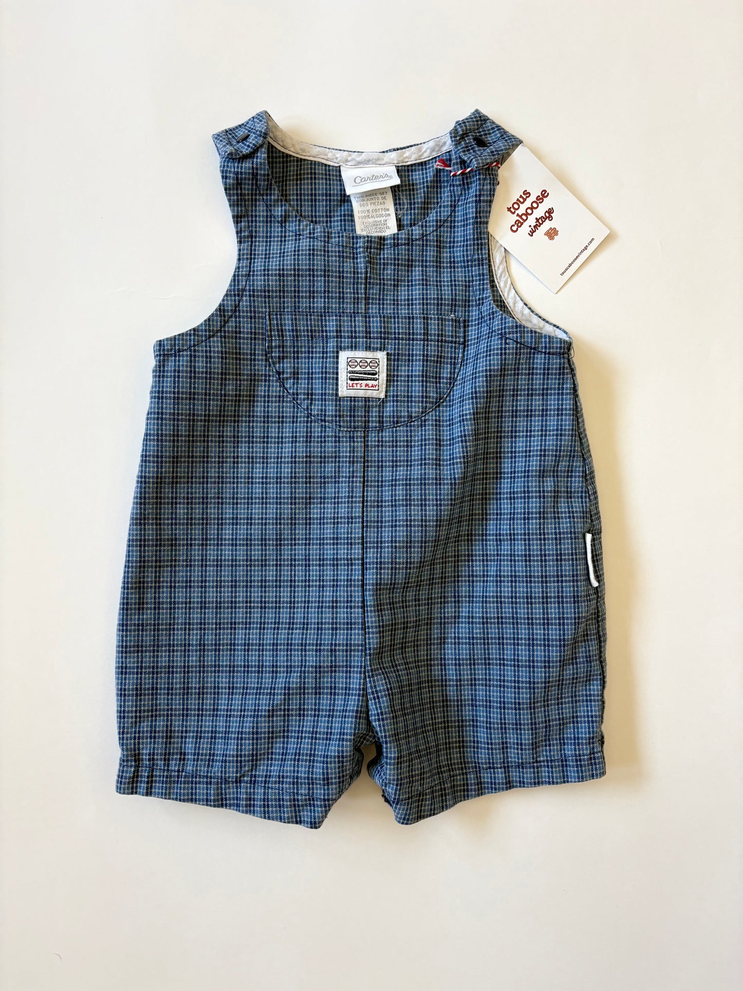 Vintage 90s Carter's Baseball Romper Size 9-12 months