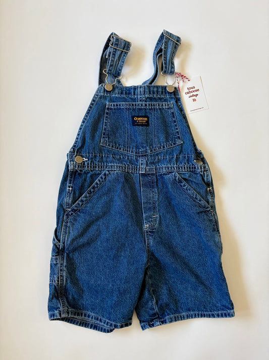 Vintage 90s Oshkosh Denim Shortalls Size 6