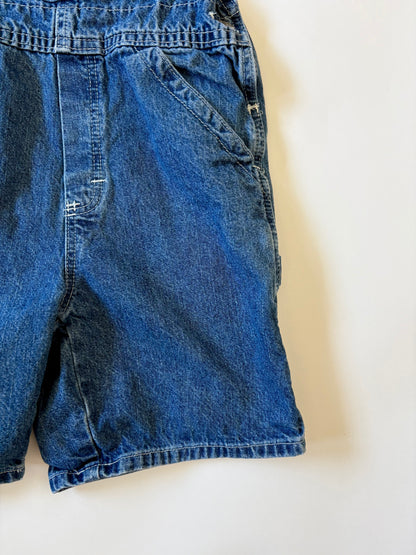 Vintage 90s Oshkosh Denim Shortalls Size 6