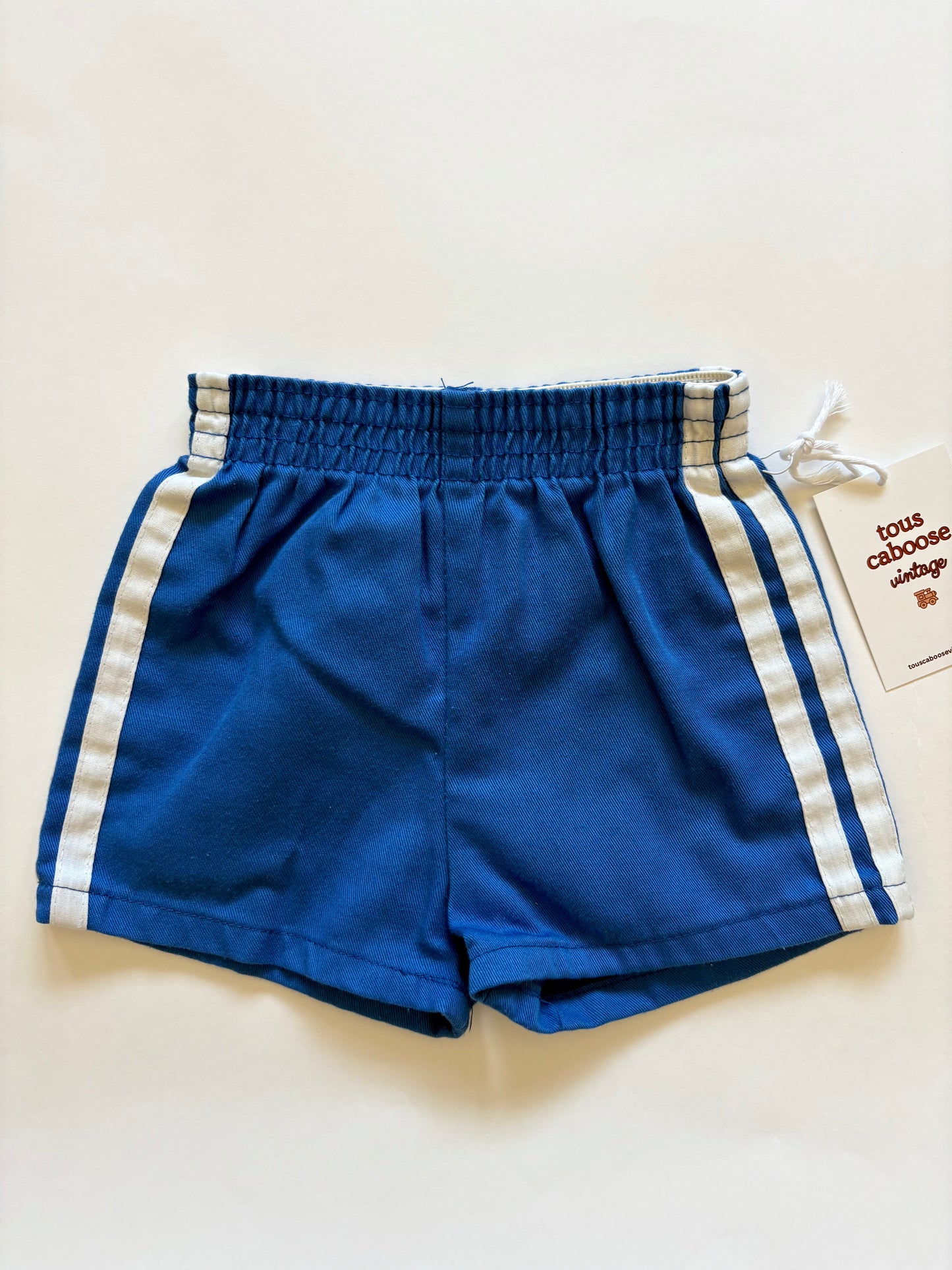 Vintage 80s Varsity Stripe Shorts Size 2T
