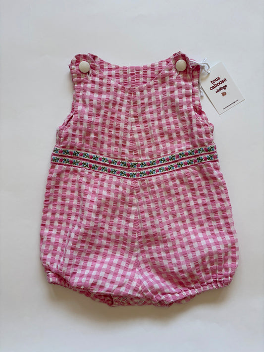Vintage Handmade Gingham Bubble Size 2T