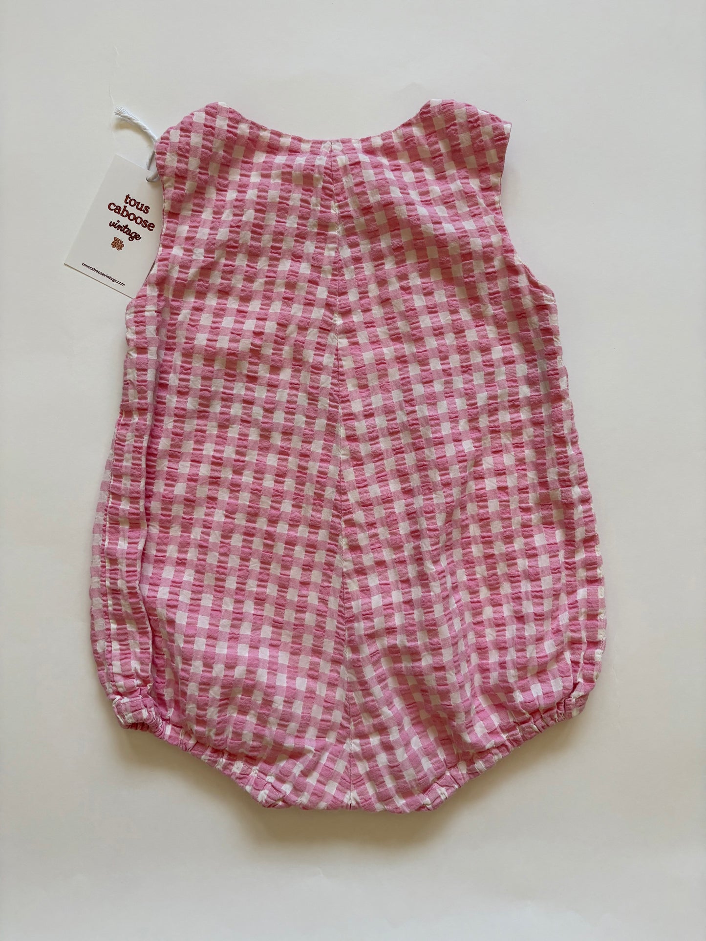 Vintage Handmade Gingham Bubble Size 2T